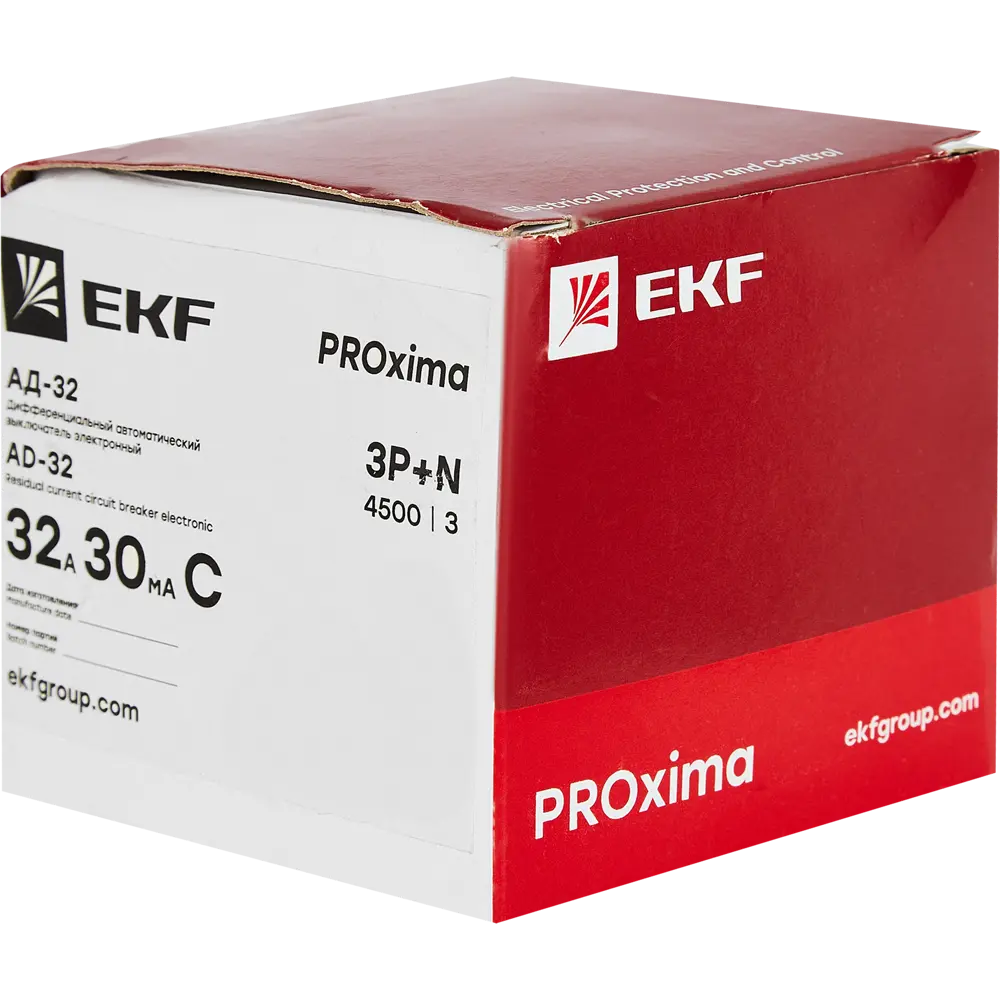 Дифференциальный автомат EKF АД-32 3P N C32 А 30 мА 4.5 кА АС 82421574 STLM-2093807  - Вид №4