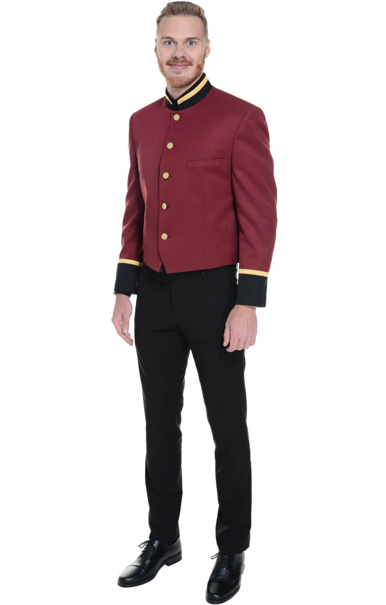 69806 Пиджак укороченный - френч  Швейцар bordeaux El-Risto  Бренд "El-Risto" (Эль Ристо), каталог товаров размер 46/182 