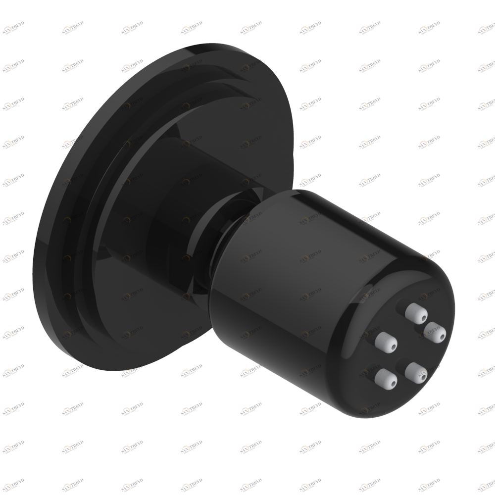 G2K-290/B Форсунка гидромассажная встраиваемая в стену 1/2" с защитой от жёсткой воды Thg-paris Faubourg - белый фарфор Покрытие PVD бронза G2K 290/B CAT.F