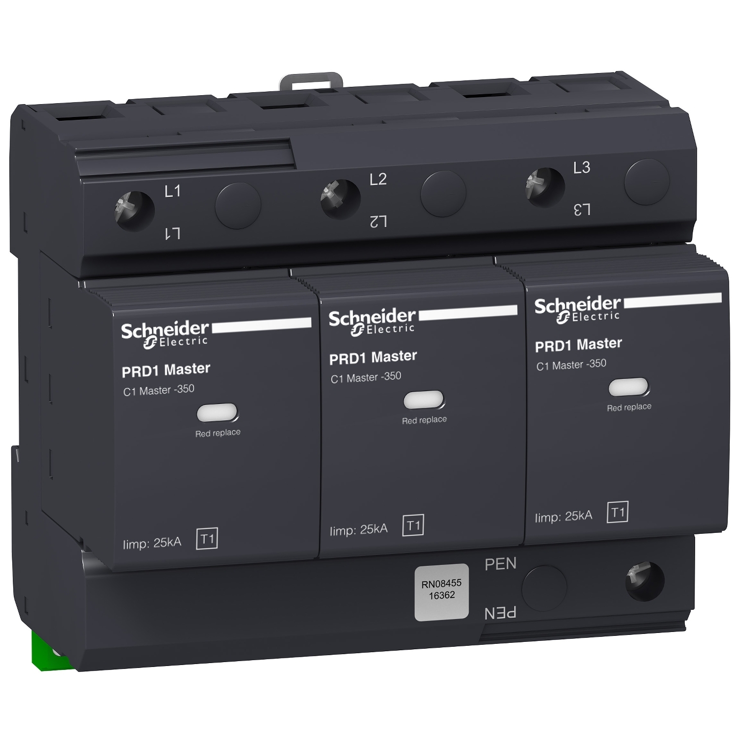 16362 PRD1 MASTER ОПН 3-ПОЛЮСНЫЙ КЛАСС 1 СО СМЕННЫМИ КАРТРИДЖАМИ Schneider Electric Acti 9 