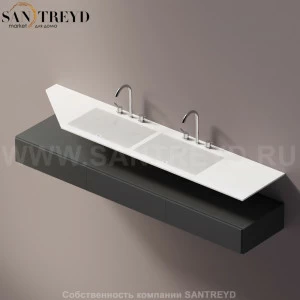 AELLN0AC22022ZZ Подвесная раковина настенная прямоугольная Agape Ell белая