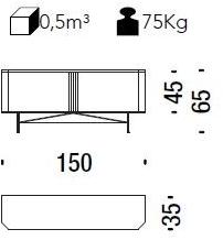 Moroso Буфет стальной с распашными дверцами Perf sun-id-1441596 - Вид №2
