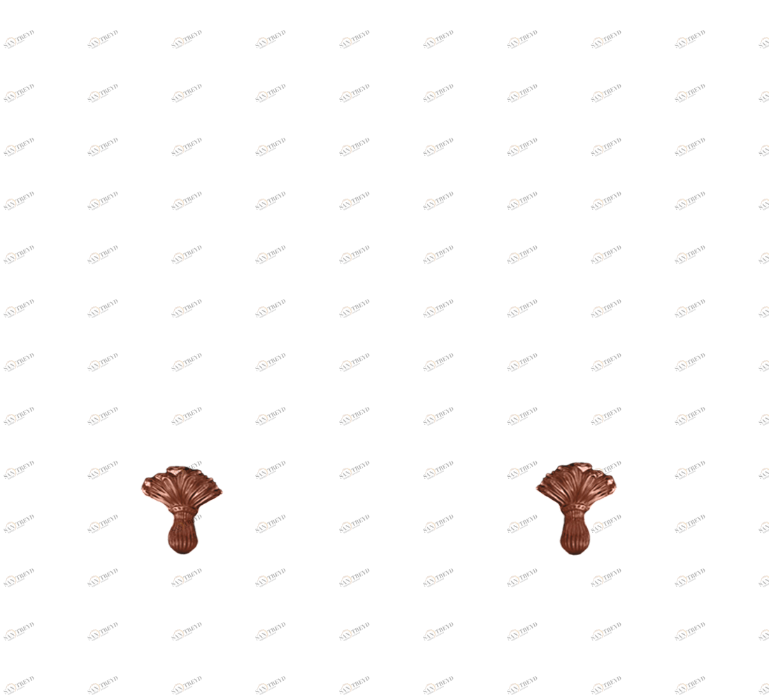 Gentry Home Bexley Cast iron bathtubs with feet Цветочная медь GH102535 