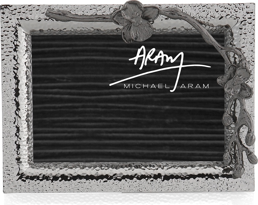 10541999 Michael Aram Рамка для фото Michael Aram Чёрная орхидея 10х15см (серебрист.) Сталь нержавеющая 