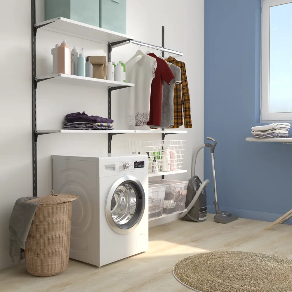 Кронштейн для штанги Spaceo цвет белый STLM-2130241 - Вид №25