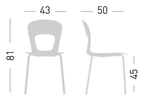 Стул из инженерного пластика GABER ARCH-00068996 - Вид №2