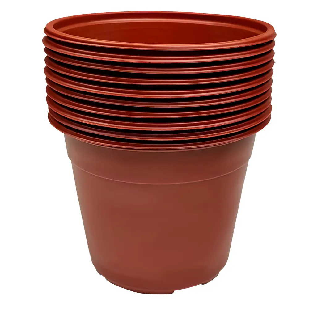 ГАЗОНCITY Color — набор горшков для рассады с вентиляцией, 10 шт терракот 89397538 STLM-1570811