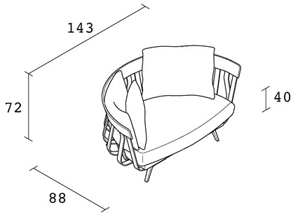 Alias Диван из ткани E la nave va 02a - Вид №3
