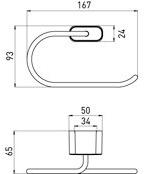 Emco Bad Держатель кольца для полотенца Logo2 3055 001 00 - Вид №1