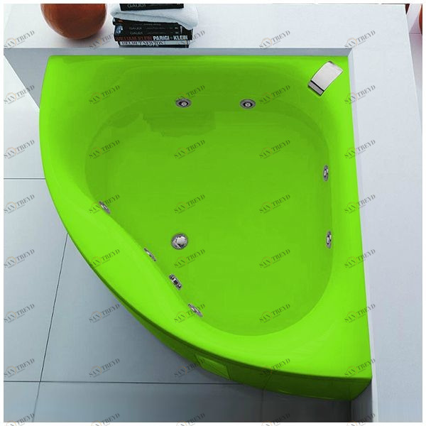 Ванна Gruppo tressee Slide V0447-S салатовая угловая большая Gruppo Treesse V0447S