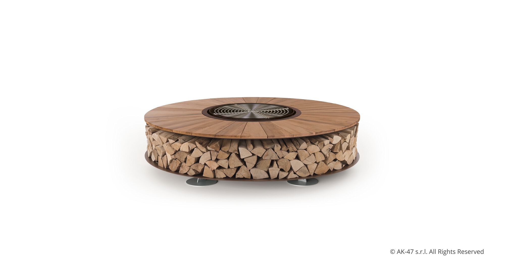 Жаровня из стали и дерева Ak47 Design ZERO WOOD ARCH-00082569 - Вид №6