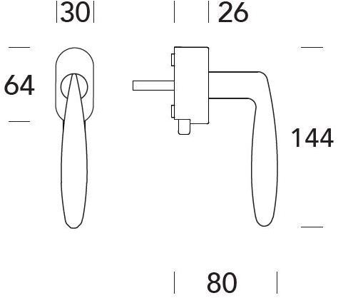 Reguitti Оконная ручка dk на розе Alise A171dk07550 - Вид №1