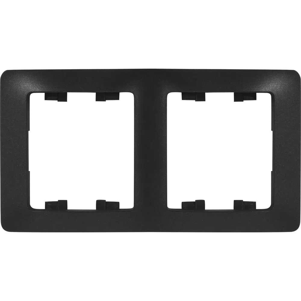 Schneider Electric Glossa — рамка для розеток на 2 поста в антрацитовом цвете 86710217 STLM-0070822