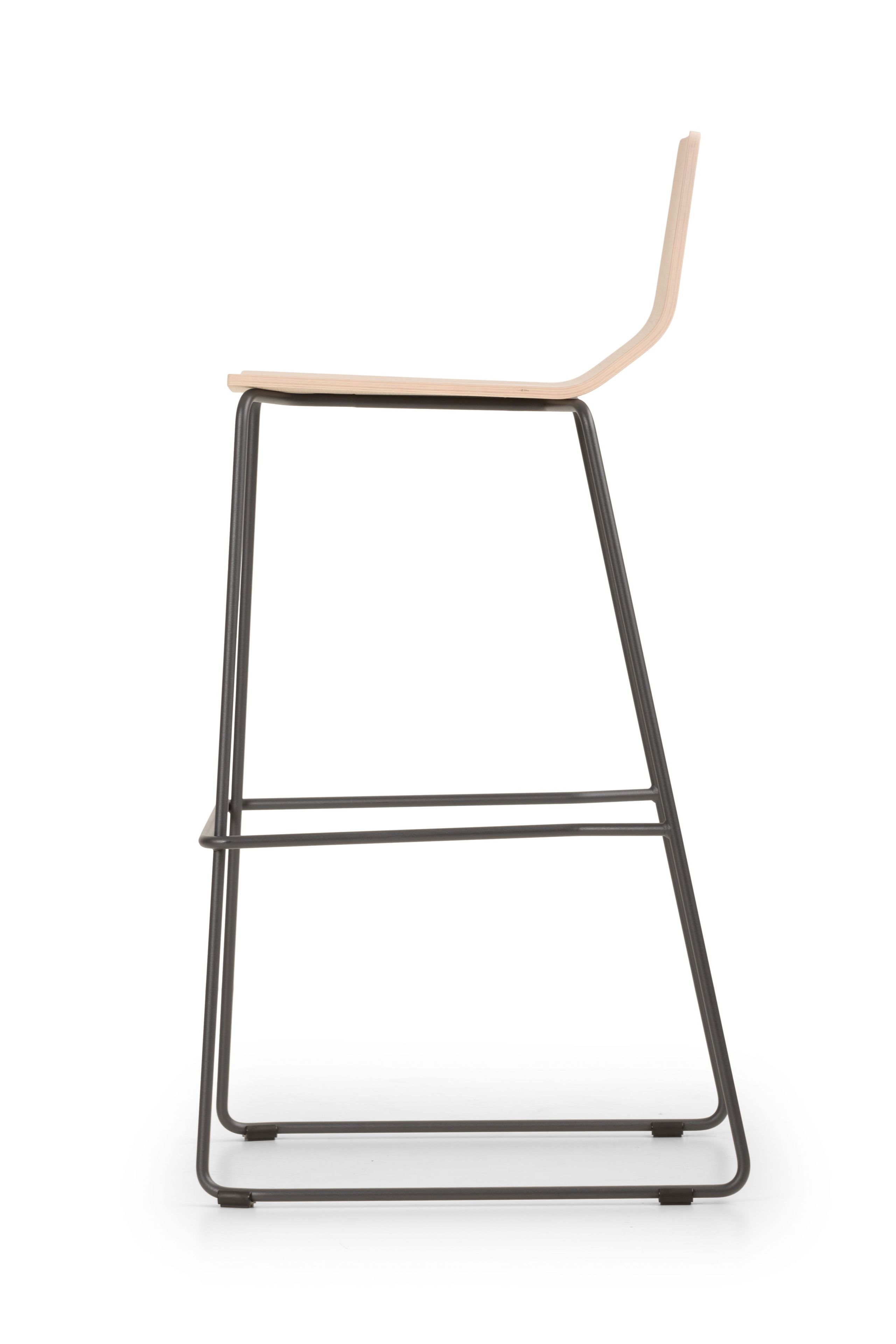 Высокий табурет из стали и дерева True Design ARCH-00072196 - Вид №3