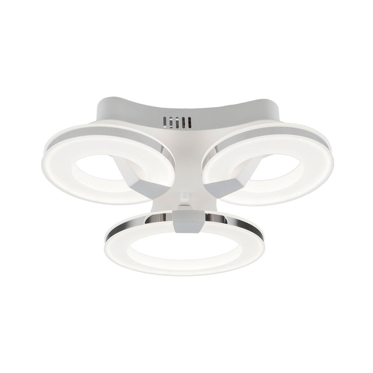 Потолочный светодиодный светильник IDLamp Jenevra 397/3PF-LEDWhitechrome IDLAMP JENEVRA 203026 Белый  - Вид №3