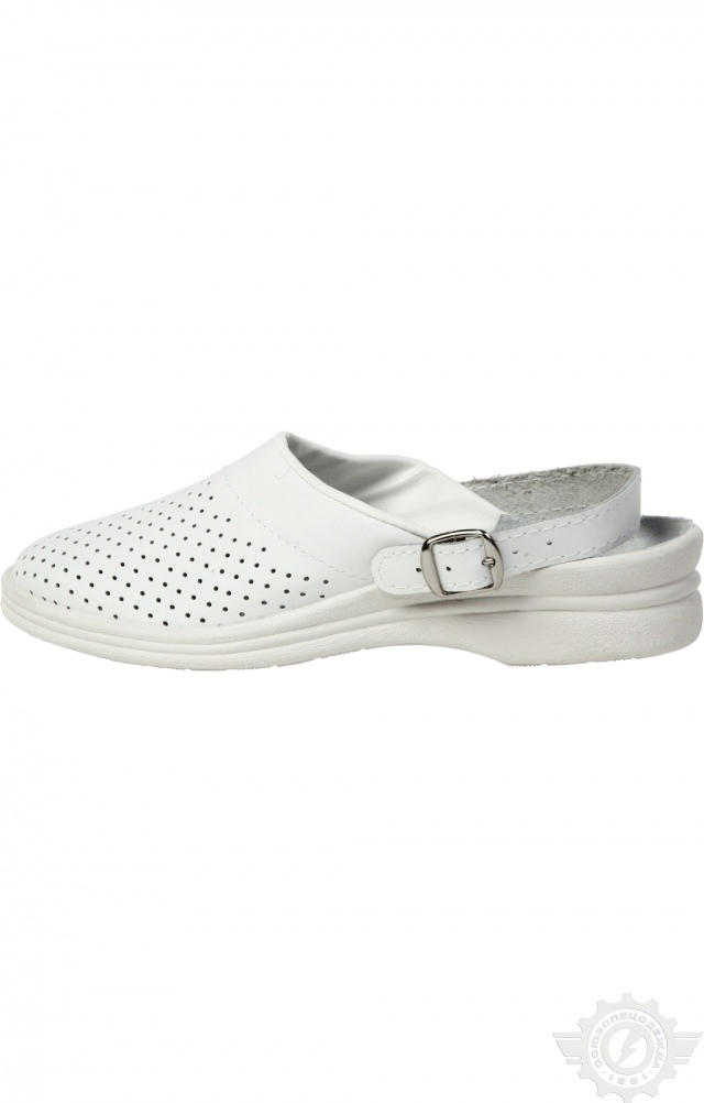 61813 Туфли Сабо женские белые  Медицинская обувь размер 38 Спецодежда  - Вид №3
