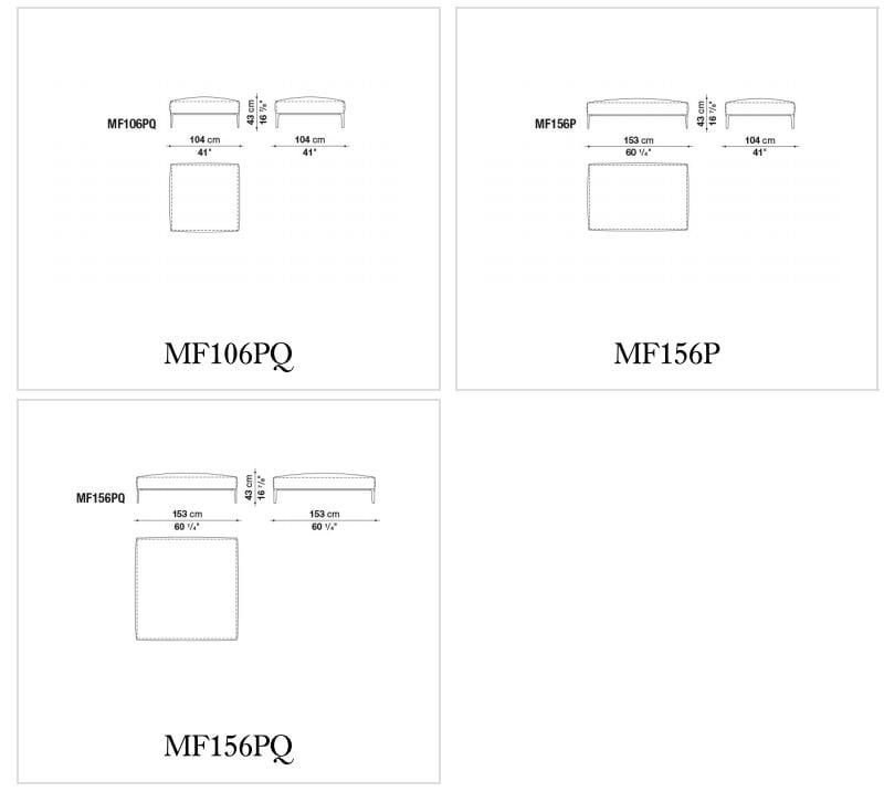 4-местный тканевый секционный диван B&B Italia Michel ARCH-00137188 - Вид №8