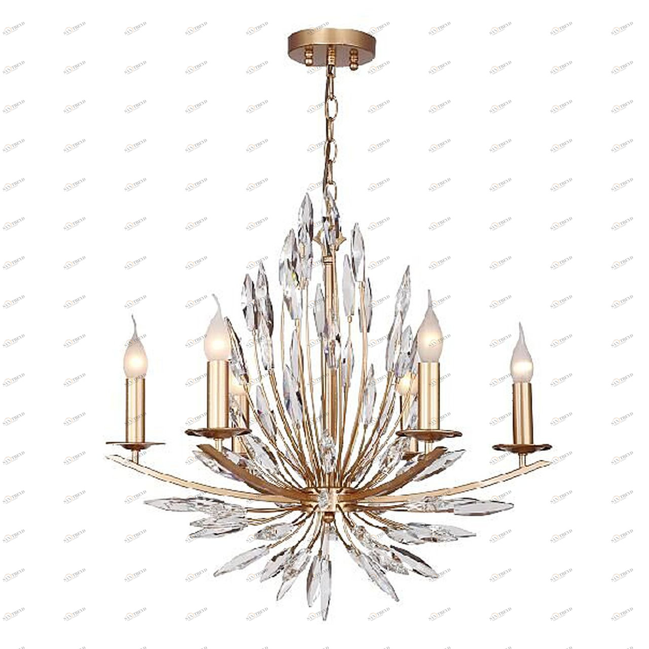Подвесная люстра Favourite Feerie 1933-6P FAVOURITE ДИЗАЙНЕРСКИЕ, FEERIE GOLD 059129 Золотой 