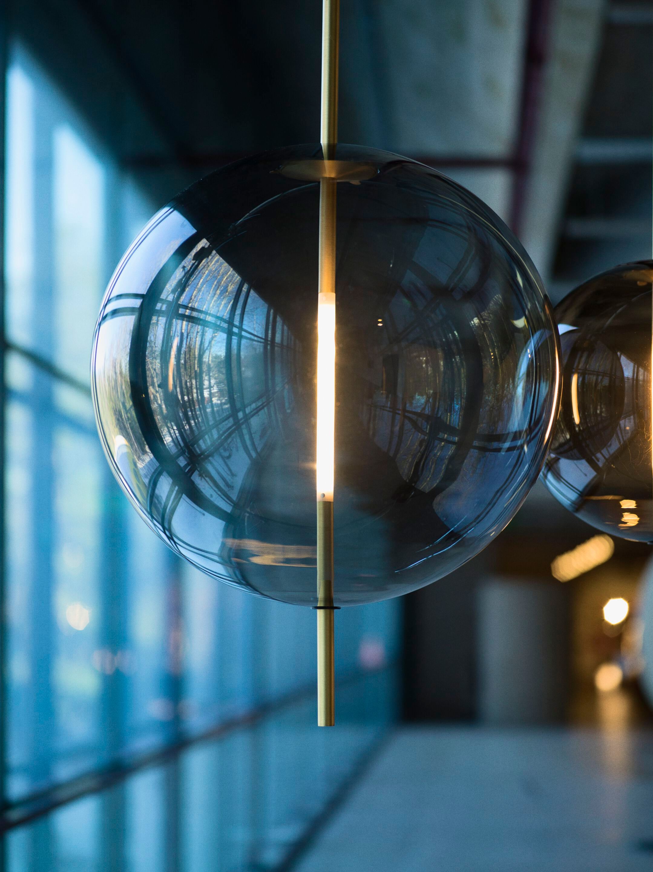 Алюминиевый и стеклянный подвесной светильник Pholc Кандинский ARCH-00129283 - Вид №5