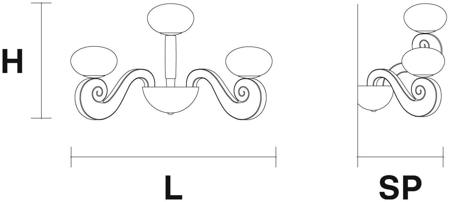 Masiero Настенный светильник из пенополиуритана Bustier sun-id-1411113 - Вид №3