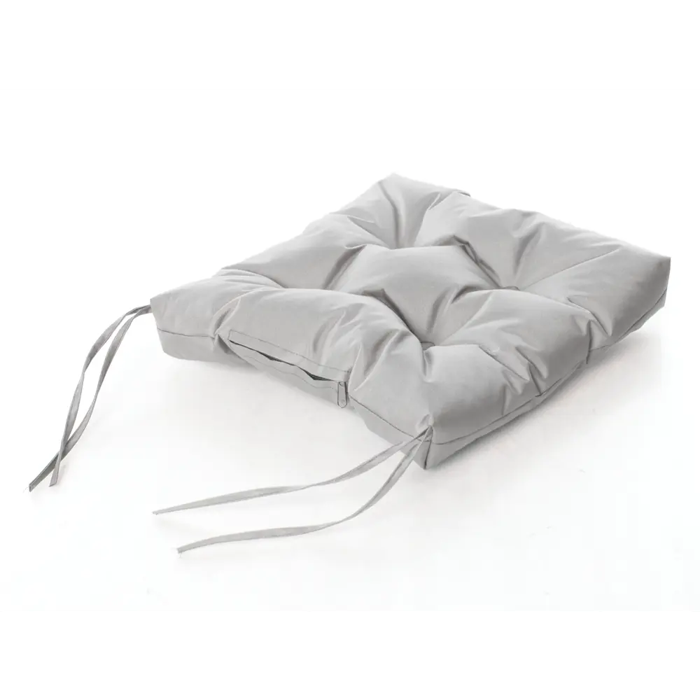 ТУБА-ДУБА Подушка декоративная для стула серого цвета 40х40 см 84253123 STLM-0047509 - Вид №1