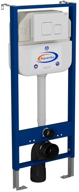 91778056 Инсталляция Aquanika Basic 10.702.450.00.00-Q00014 для подвесного унитаза с клавишей смыва BAU Soul, белая STLM-0998672