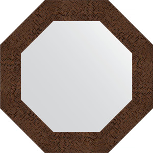 BY 3806 Зеркало в багетной раме - бронзовая лава 90 mm EVOFORM Octagon
