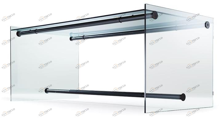 Reflex Прямоугольный стеклянный стол в современном стиле sun-id-1436524