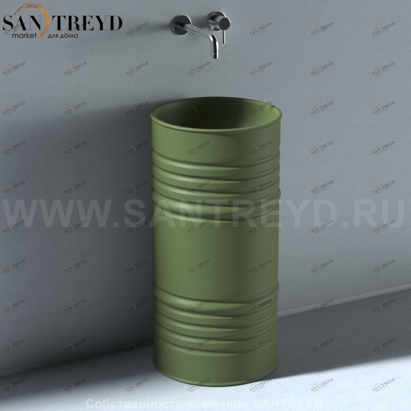 474311 Напольная раковина стоящая круглая Kerasan Artwork