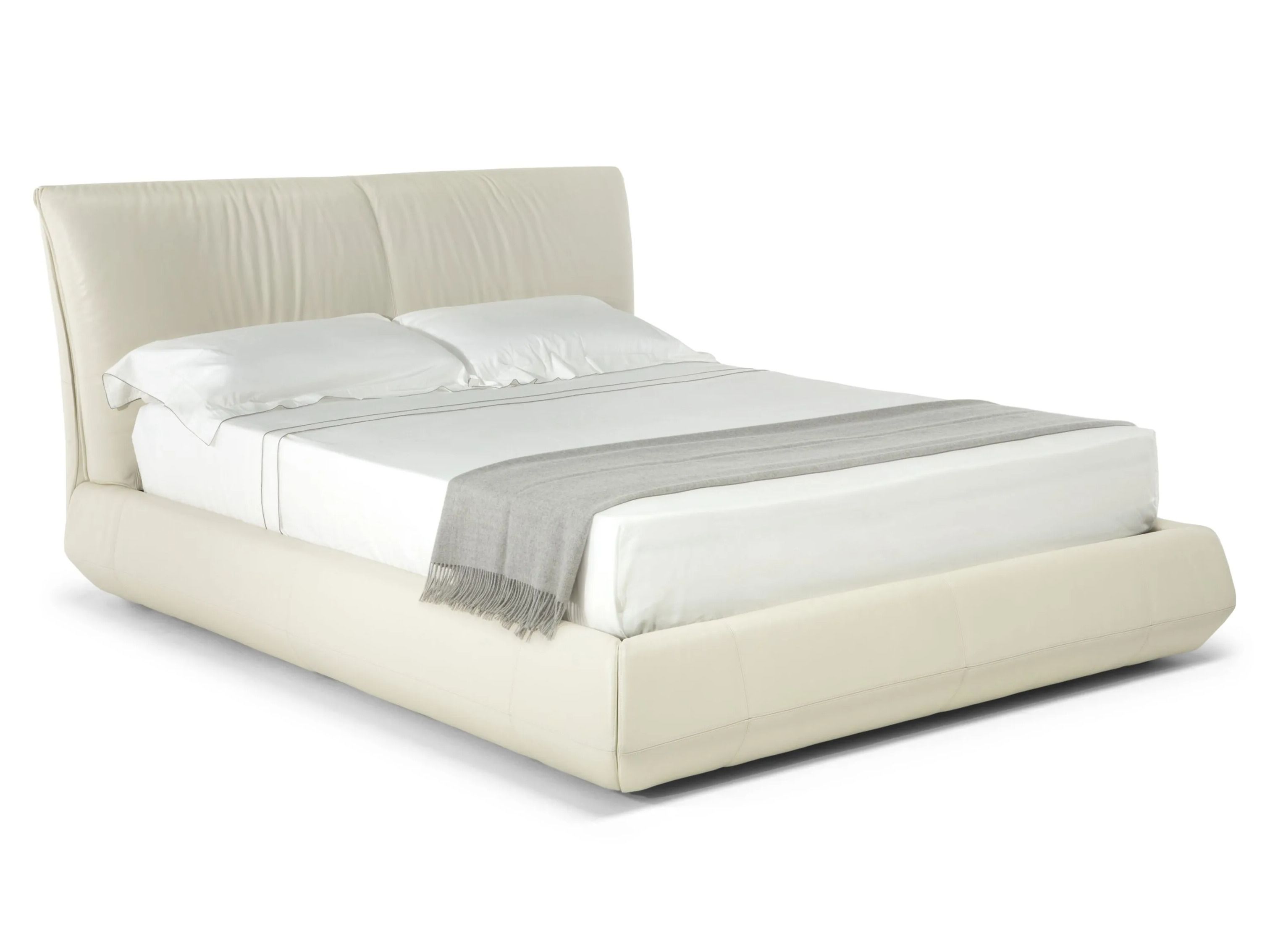 Кожаная двуспальная мягкая кровать для хранения Natuzzi Italia PINCHA ARCH-00058177 - Вид №1