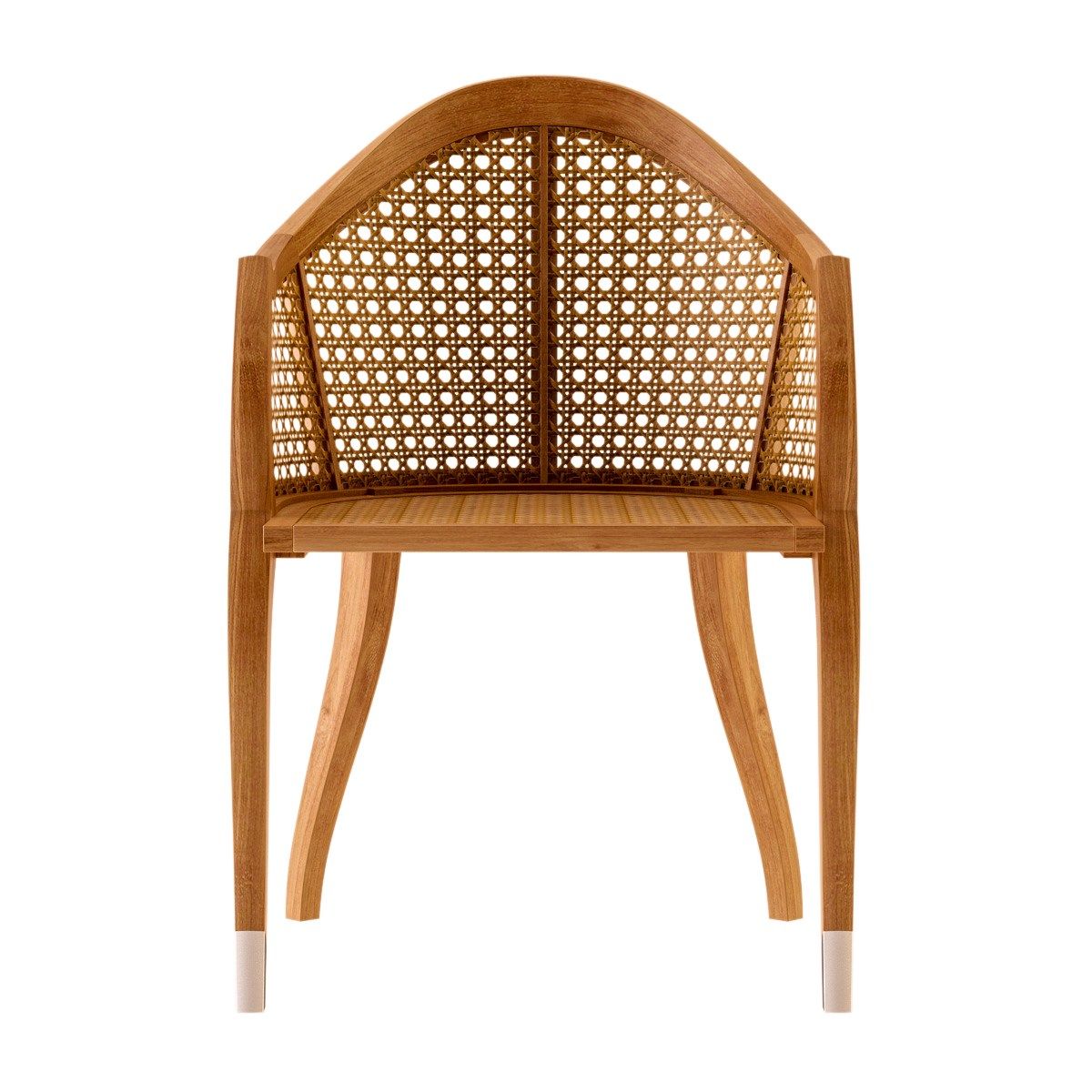 Стул для сада из тикового дерева с подлокотниками ASTELLO Тюльпан ARCH-00119968 - Вид №2