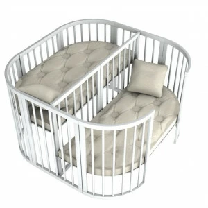 Манеж двухместная кроватка PlayPen 3 в 1 (без матрасов) 125 х 125 см COMFORTBABY  00-3949428 Разноцветный;белый