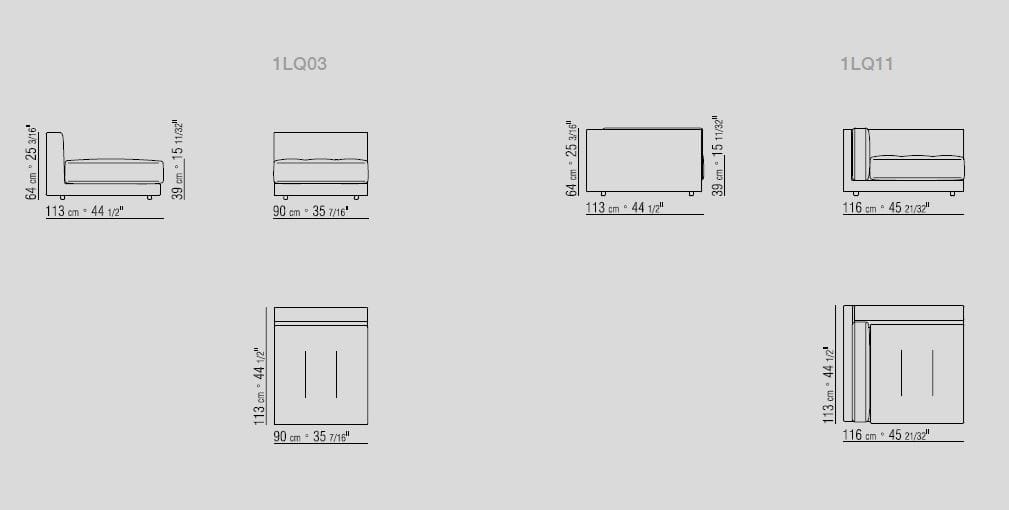 Модульный тканевый диван Flexform Люсьен ARCH-00055820 - Вид №2