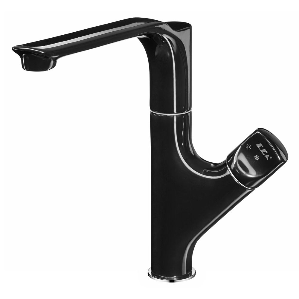 104518063st  Смеситель для мойки Myra - черный - экономия воды Eca 