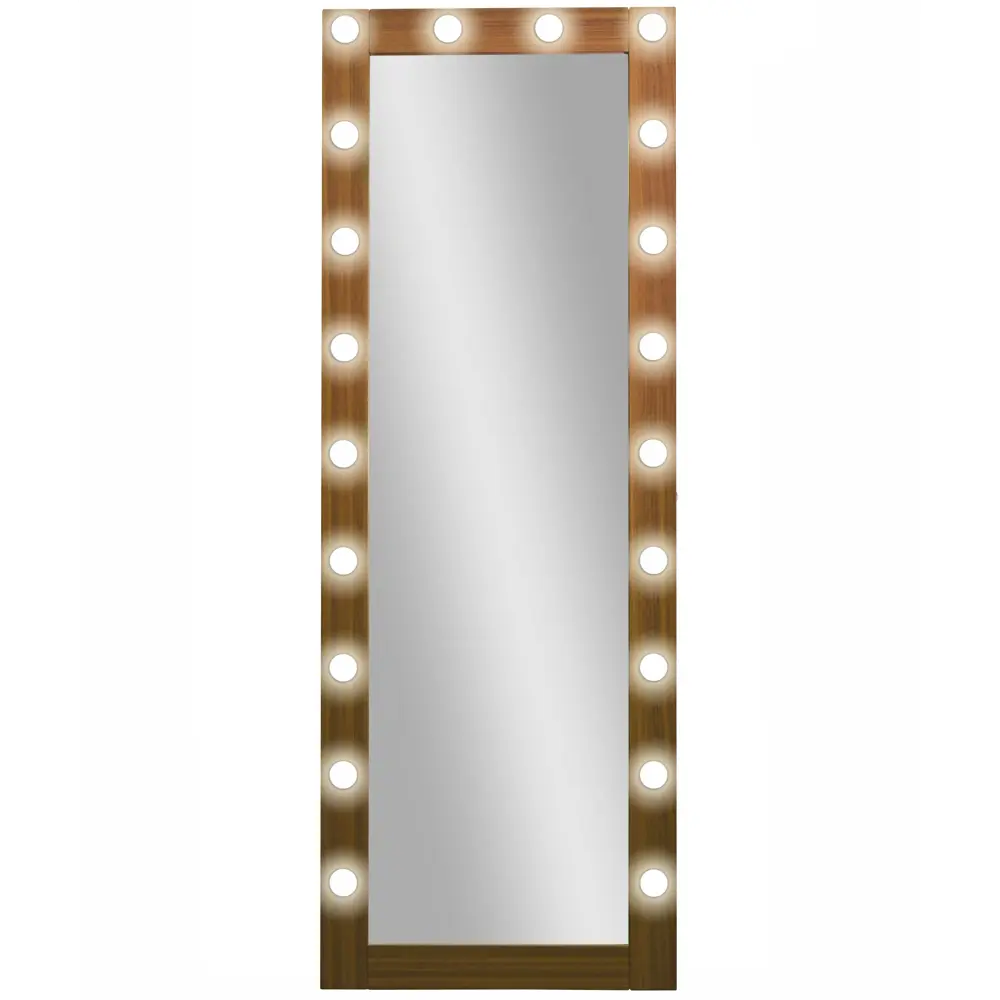 INSPIRE Тибет — гримерное зеркало с подсветкой 60×175 см в багете орех 86728472 STLM-0070989 - Вид №5