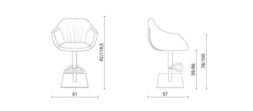 Кожаный мягкий стул Ozzio Italia NEMO ARCH-00131115 - Вид №4