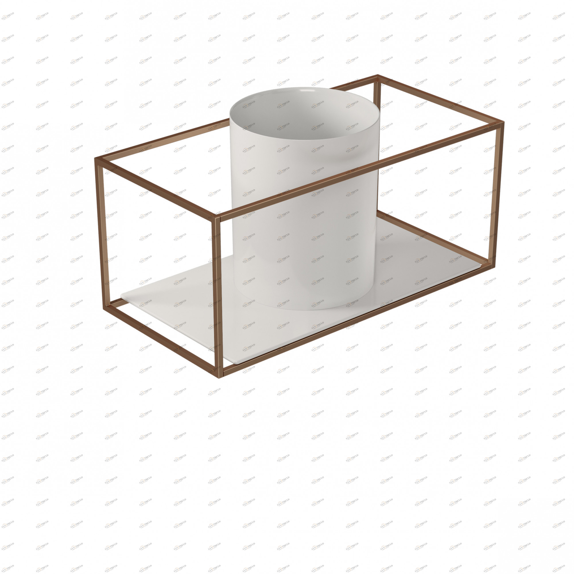 2077RA Подвесная раковина настенная прямоугольная Galassia 