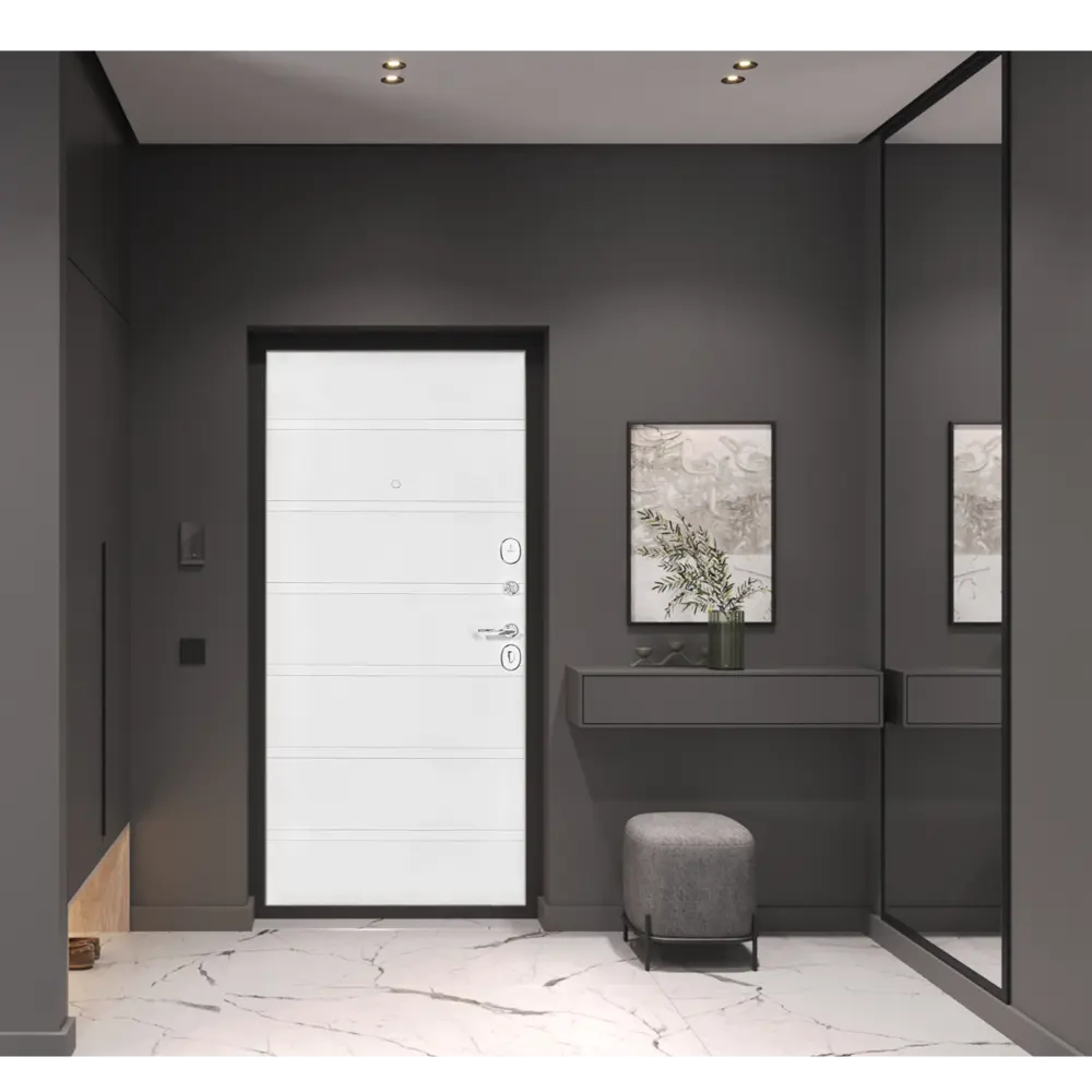 Дверь входная металлическая Герда S-2 98x205 см левая белое дерево PORTIKA STLM-2095377 - Вид №10