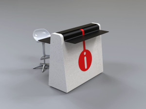 Стойка регистрации для реконструированного камня infopoint