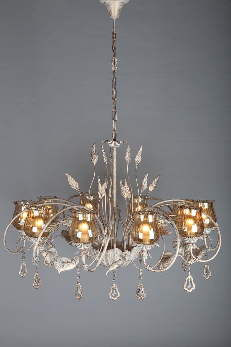 Подвесная люстра Omnilux OML-78503-10 OMNILUX OML-785 185870 Белый  - Вид №1