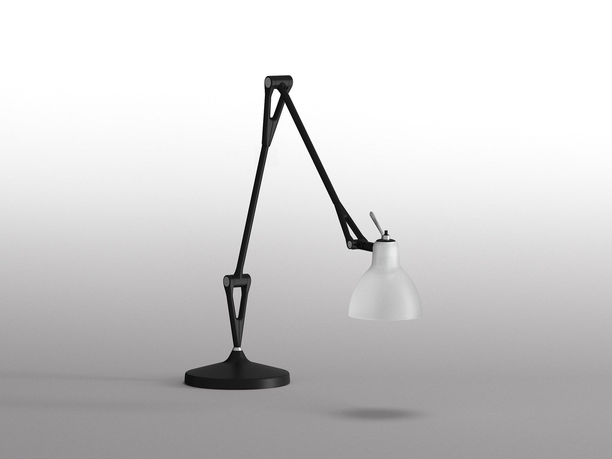 Стальная и стеклянная настольная лампа с гибкой рукояткой Rotaliana Luxy ARCH-00150142 - Вид №15