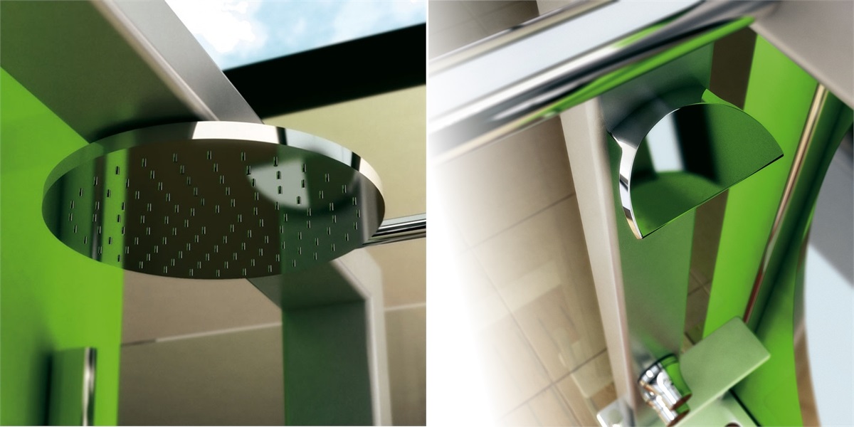 Душевое ограждение с колонной Start 140х90 Walk In 9447-11850 Dx Jacuzzi 944711850DX - Вид №1