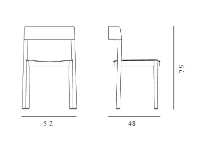 Штабелируемый стул из ясеня Vergés Nela ARCH-00028432 - Вид №3