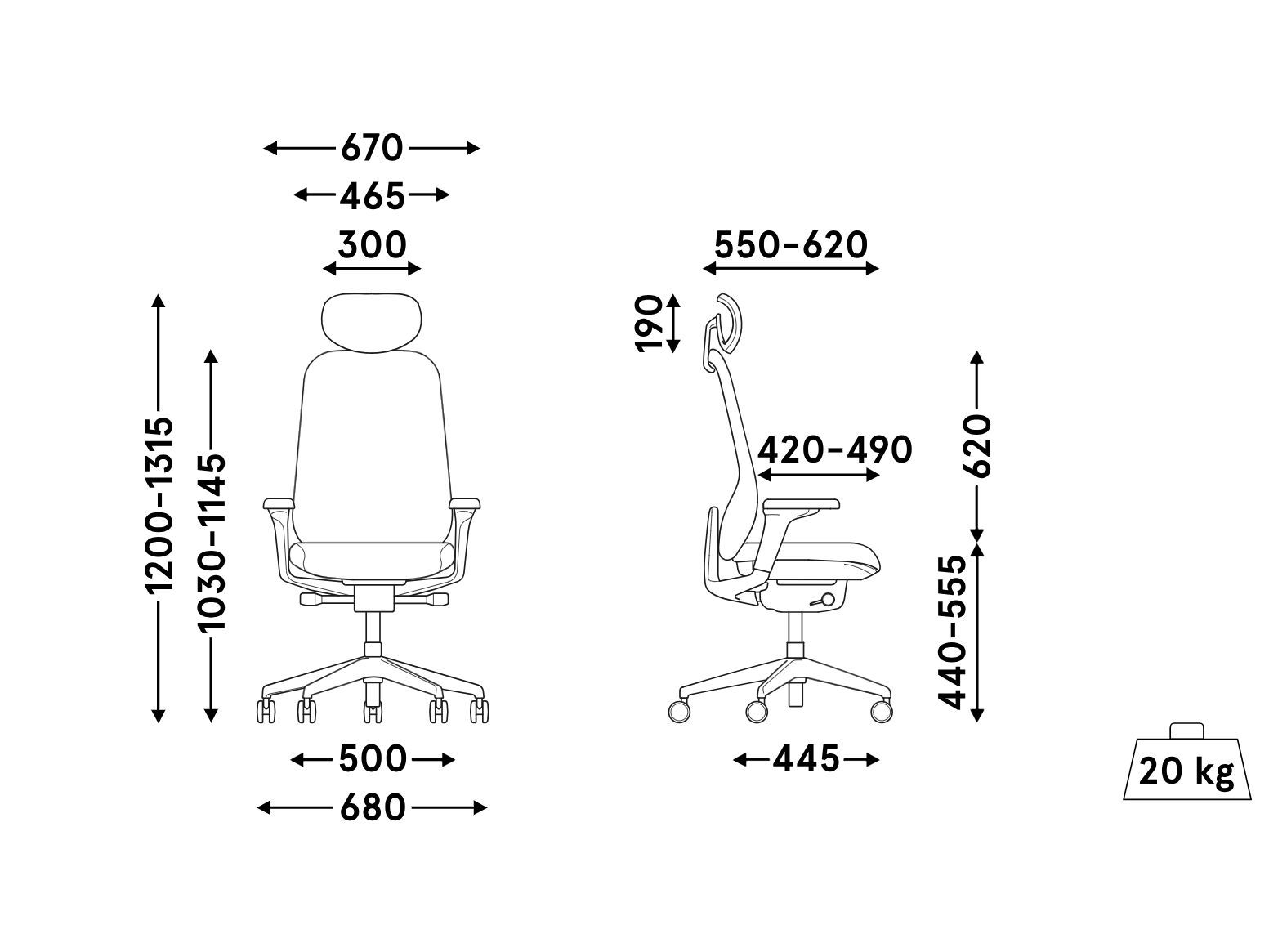 Эргономичный операционный офисный стул MDD IRIS ARCH-00010969 - Вид №10