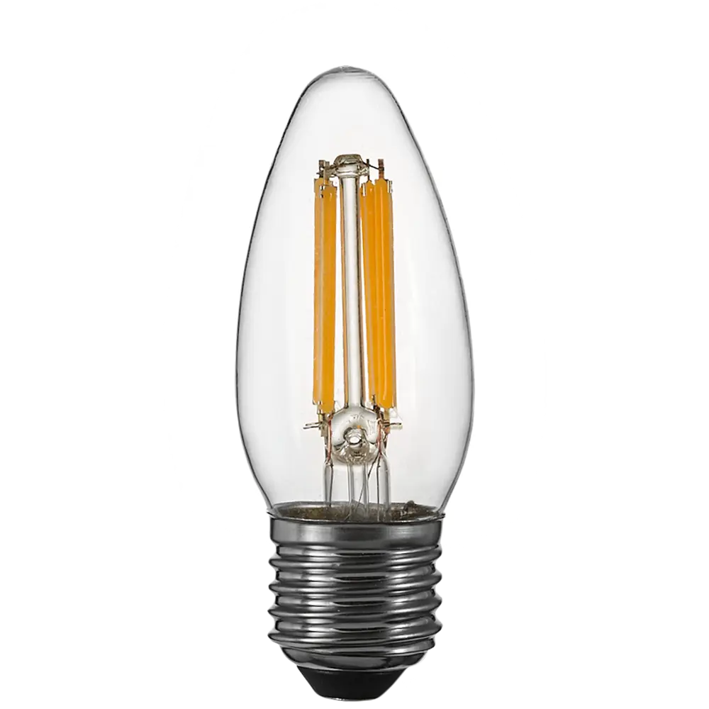 Лампа светодиодная Osram В E27 220/240 В 6 Вт свеча 806 лм холодный белый свет 85306958 STLM-2152196  - Вид №1