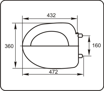 16812 Крышка сиденье для унитаза УКЛАД  - Вид №1