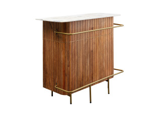 Деревянный барный шкаф