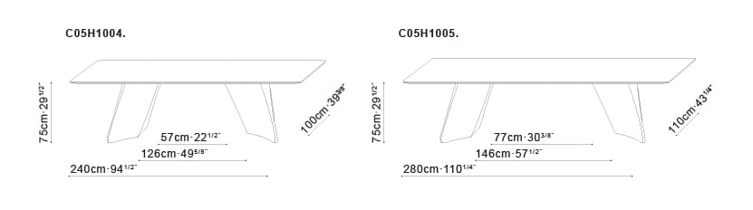 Прямоугольный мраморный стол CAMERICH Spin ARCH-00114994 - Вид №1