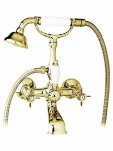 Смеситель для ванны с ручным душем, шлангом 150 см CEZARES LORD-VD-03/24-Bi