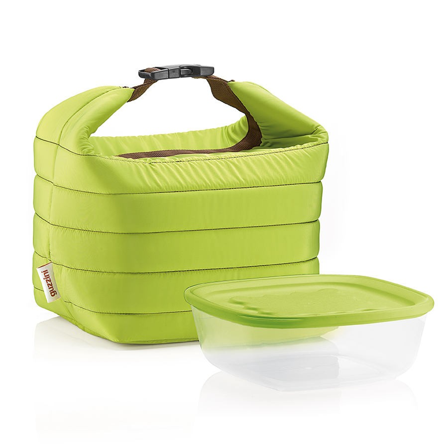 03295084 Набор из термосумки и контейнера handy, 1,4 л, зеленый Guzzini 
